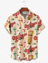Men's Christmas Funny Graphic Short Sleeve Hawaiian Shirt